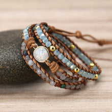 Load image into Gallery viewer, Natural Opal Stone Healing Bracelet-Spiritual Protection, Balance, Grounding, & Calming Effects