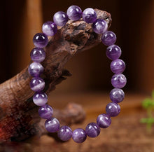 Load image into Gallery viewer, Natural Amethyst Healing Bracelet-Spiritual Protection, Balancing, Grounding, Purifying Effect