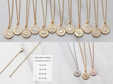 Load image into Gallery viewer, Zodiac Coin Necklace
