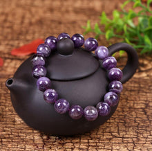Load image into Gallery viewer, Natural Amethyst Healing Bracelet-Spiritual Protection, Balancing, Grounding, Purifying Effect
